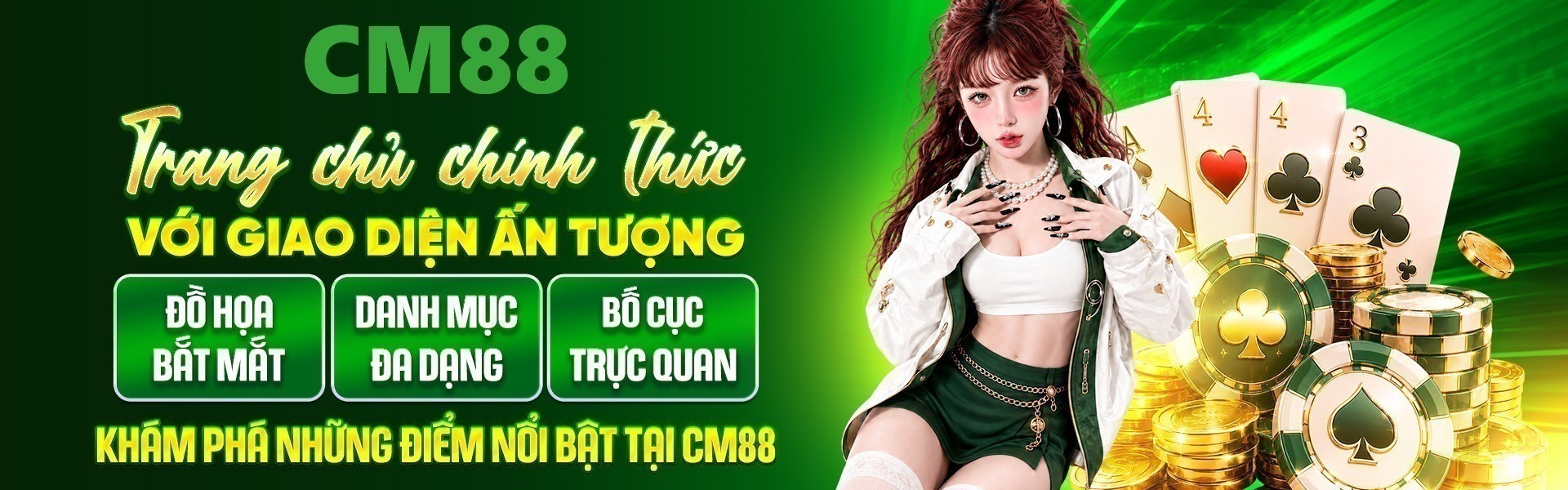 5. CM88 hội tụ nhiều sảnh casino nổi bật với phong cách riêng, giúp người chơi dễ dàng tìm thấy lựa chọn phù hợp.